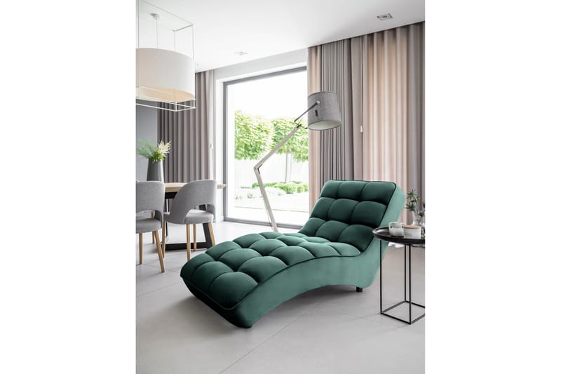 Mariya Schäslongfåtölj - Grön - Möbler - Stolar & fåtöljer - Fåtölj - Schäslongfåtölj & divanfåtölj