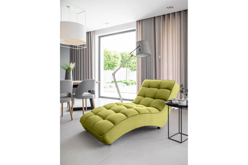 Mariya Schäslongfåtölj - Gul - Möbler - Stolar & fåtöljer - Fåtölj - Schäslongfåtölj & divanfåtölj