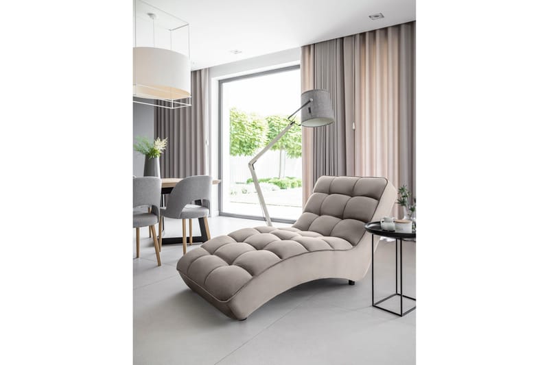 Mariya Schäslongfåtölj - Ljusgrå - Möbler - Stolar & fåtöljer - Fåtölj - Schäslongfåtölj & divanfåtölj