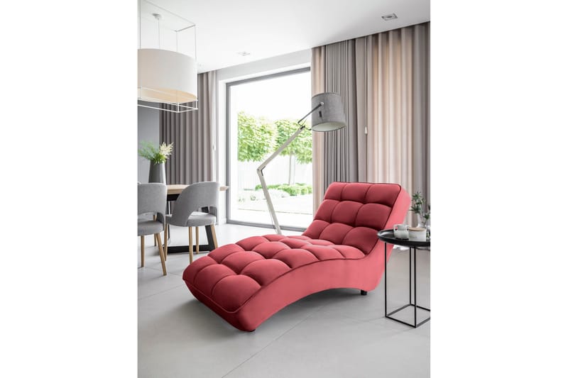 Mariya Schäslongfåtölj - Röd - Möbler - Stolar & fåtöljer - Fåtölj - Schäslongfåtölj & divanfåtölj
