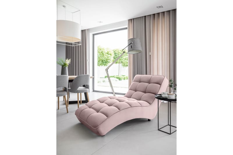 Mariya Schäslongfåtölj - Rosa - Möbler - Stolar & fåtöljer - Fåtölj - Schäslongfåtölj & divanfåtölj