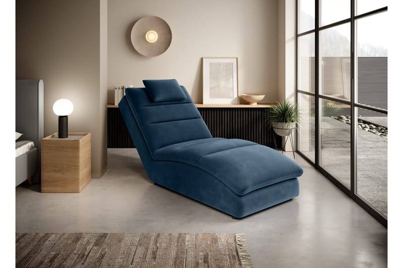 Masaji Schäslongfåtölj, Blå