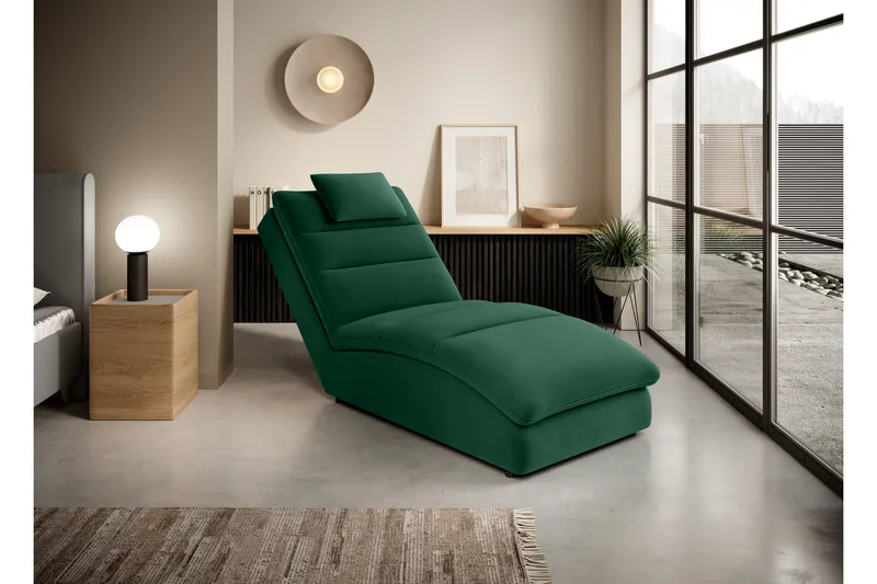 Masaji Schäslongfåtölj - Grön - Möbler - Stolar & fåtöljer - Fåtölj - Schäslongfåtölj & divanfåtölj