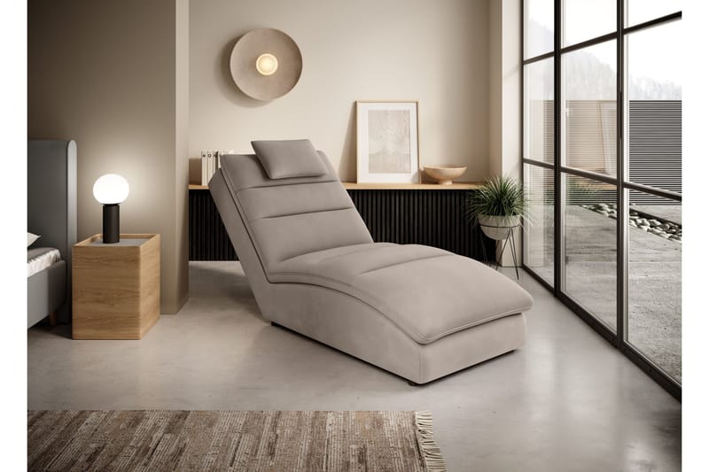 Masaji Schäslongfåtölj - Ljusgrå - Möbler - Stolar & fåtöljer - Fåtölj - Schäslongfåtölj & divanfåtölj