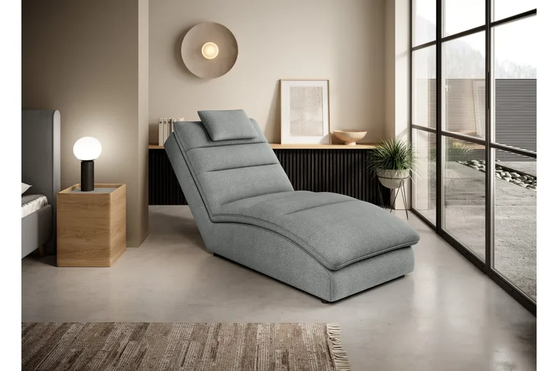 Masaji Schäslongfåtölj, Ljusgrå