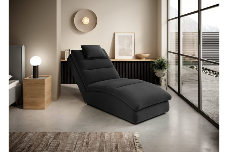 Masaji Schäslongfåtölj - Svart - Möbler - Stolar & fåtöljer - Fåtölj - Schäslongfåtölj & divanfåtölj