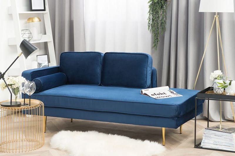 Miramas Schäslong - Blå - Möbler - Stolar & fåtöljer - Fåtölj - Schäslongfåtölj & divanfåtölj