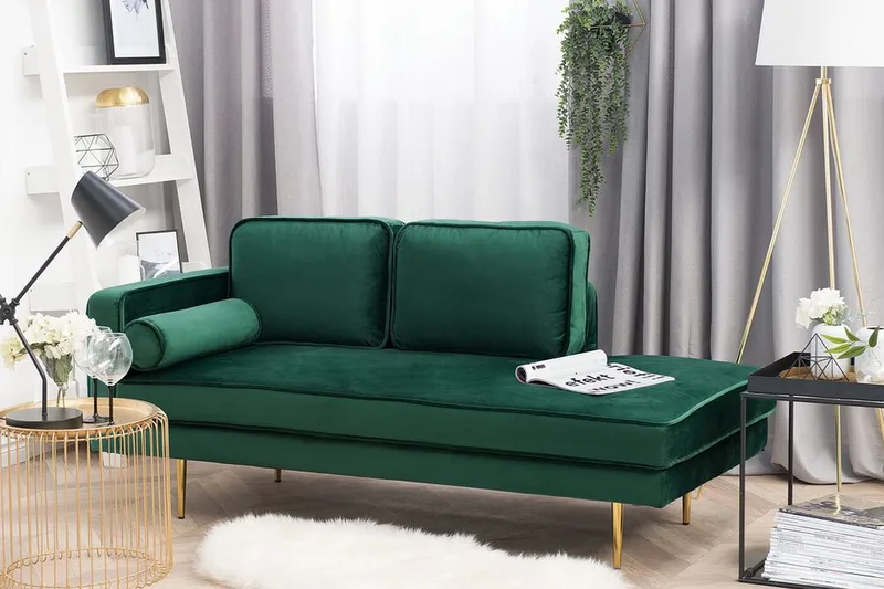 Miramas Schäslong - Grön - Möbler - Stolar & fåtöljer - Fåtölj - Schäslongfåtölj & divanfåtölj