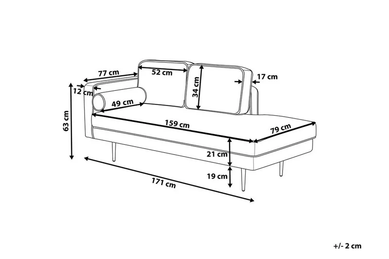 Miramas Schäslong - Grön - Möbler - Stolar & fåtöljer - Fåtölj - Schäslongfåtölj & divanfåtölj