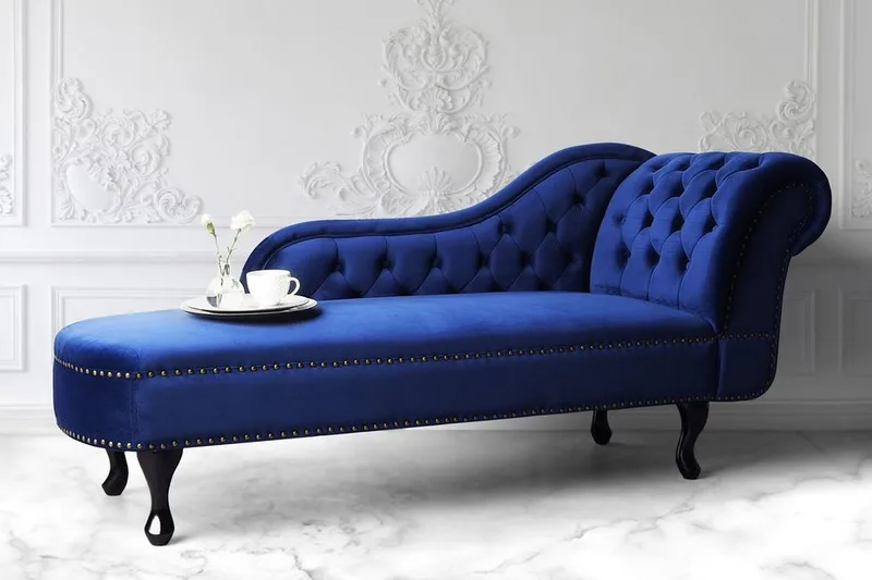 Nimes Schäslong - Blå - Möbler - Stolar & fåtöljer - Fåtölj - Schäslongfåtölj & divanfåtölj