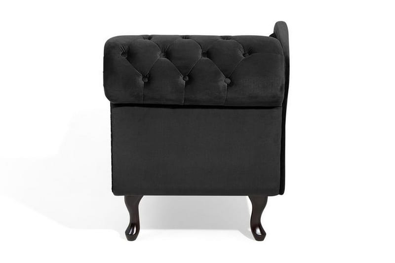 Nimes Schäslong - Svart - Möbler - Stolar & fåtöljer - Fåtölj - Schäslongfåtölj & divanfåtölj