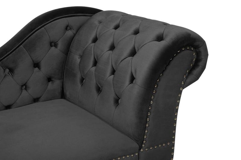 Nimes Schäslong - Svart - Möbler - Stolar & fåtöljer - Fåtölj - Schäslongfåtölj & divanfåtölj