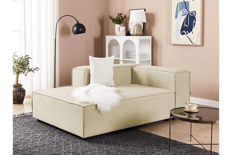 Tunda Schäslong 119 cm Höger - Beige/Svart - Möbler - Stolar & fåtöljer - Fåtölj - Schäslongfåtölj & divanfåtölj