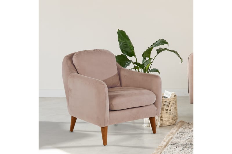 Sheku Fåtölj med Armstöd - Brun - Möbler - Stolar & fåtöljer - Fåtölj