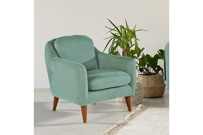 Sheku Fåtölj med Armstöd - Grön - Möbler - Stolar & fåtöljer - Fåtölj