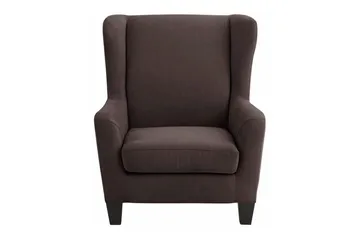 Silfa Fåtölj Microfiber - Brun - Möbler - Stolar & fåtöljer - Fåtölj - Öronlappsfåtölj