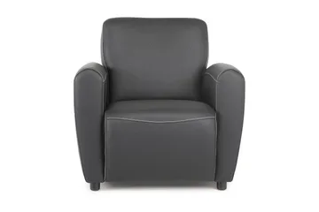 Aston Fåtölj Bonded Leather - Svart - Möbler - Stolar & fåtöljer - Fåtölj - Skinnfåtölj & läderfåtölj