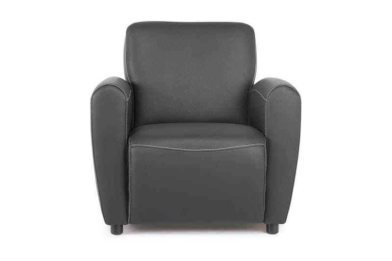 Aston Fåtölj Bonded Leather - Svart - Möbler - Stolar & fåtöljer - Fåtölj - Skinnfåtölj & läderfåtölj