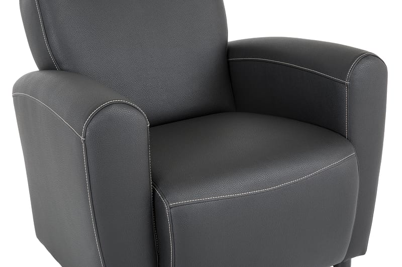 Aston Fåtölj Bonded Leather - Svart - Skinnfåtölj & läderfåtölj - Fåtölj