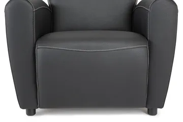 Aston Fåtölj Bonded Leather - Svart - Möbler - Stolar & fåtöljer - Fåtölj - Skinnfåtölj & läderfåtölj