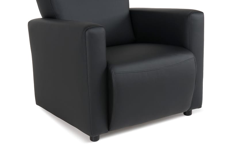 Charles fåtölj - Svart PU - Möbler - Stolar & fåtöljer - Fåtölj - Skinnfåtölj & läderfåtölj