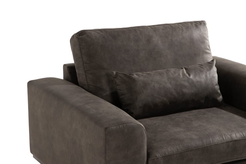 Copenhagen Fåtölj Konstläder - Mörkgrå - Möbler - Stolar & fåtöljer - Fåtölj - Skinnfåtölj & läderfåtölj