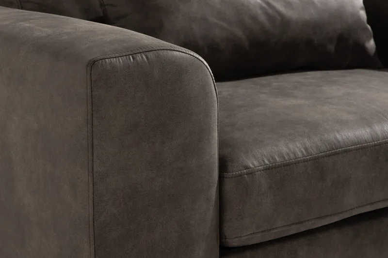 Copenhagen Fåtölj Konstläder - Mörkgrå - Möbler - Stolar & fåtöljer - Fåtölj - Skinnfåtölj & läderfåtölj