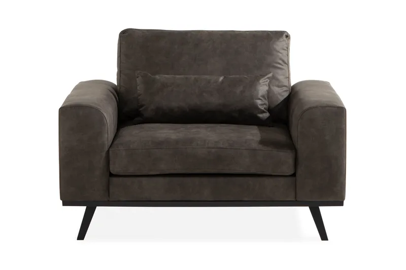 Copenhagen Fåtölj Konstläder - Mörkgrå - Möbler - Stolar & fåtöljer - Fåtölj - Skinnfåtölj & läderfåtölj