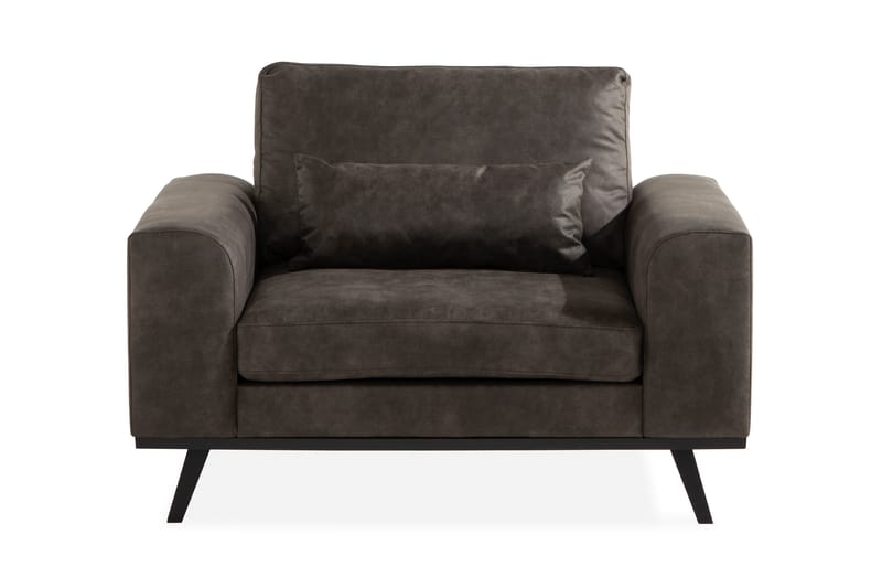 Copenhagen Fåtölj Konstläder - Mörkgrå - Möbler - Stolar & fåtöljer - Fåtölj - Skinnfåtölj & läderfåtölj