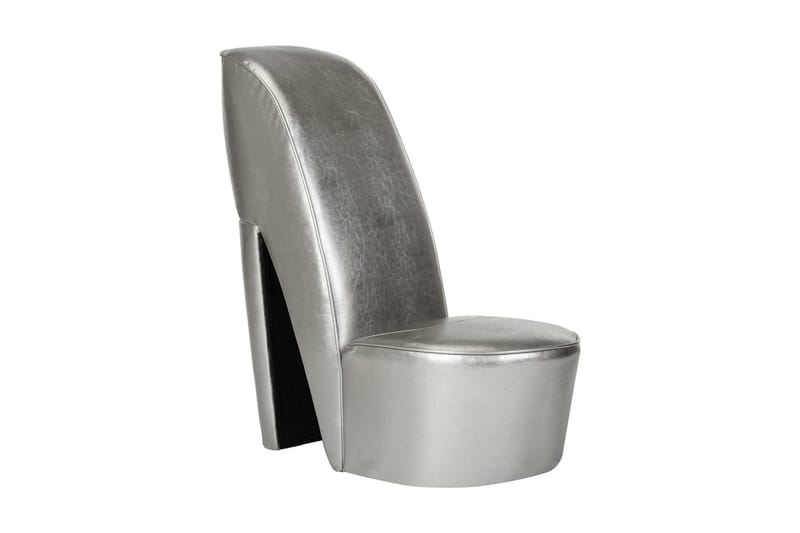 Stol klacksko silver konstläder - Silver - Möbler - Stolar & fåtöljer - Fåtölj - Skinnfåtölj & läderfåtölj