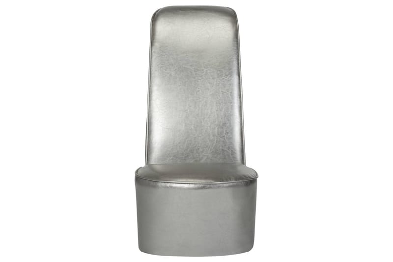 Stol klacksko silver konstläder - Silver - Skinnfåtölj & läderfåtölj - Fåtölj