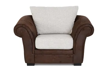 Toronto Fåtölj - Brun/Beige - Möbler - Stolar & fåtöljer - Fåtölj - Skinnfåtölj & läderfåtölj