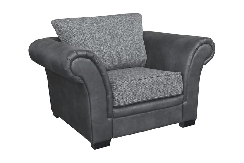 Toronto Fåtölj - Svart/Mörkgrå - Möbler - Stolar & fåtöljer - Fåtölj - Skinnfåtölj & läderfåtölj