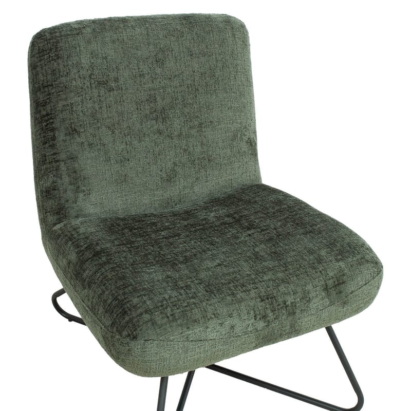 Slipperfåtölj Farica - Mossgrön - Möbler - Stolar & fåtöljer - Fåtölj - Fåtölj utan armstöd