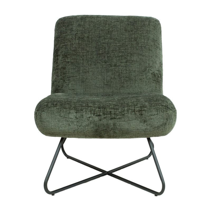Slipperfåtölj Farica - Mossgrön - Möbler - Stolar & fåtöljer - Fåtölj - Fåtölj utan armstöd