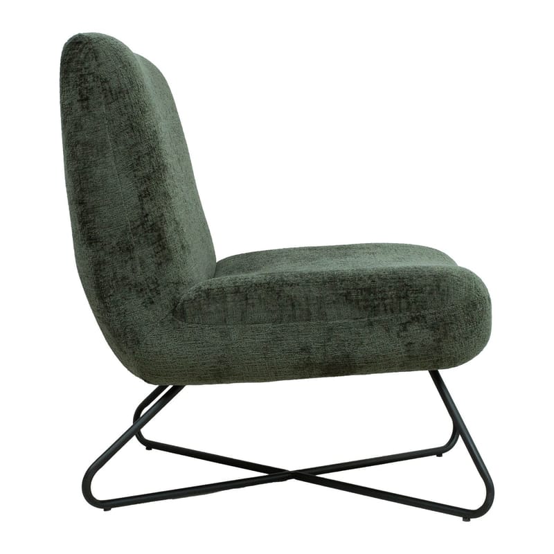 Slipperfåtölj Farica - Mossgrön - Möbler - Stolar & fåtöljer - Fåtölj - Fåtölj utan armstöd