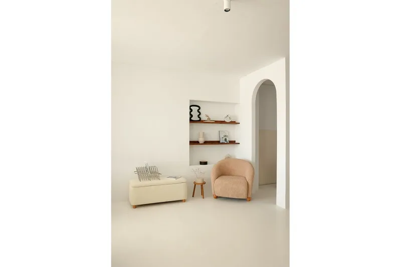 Slon Öronlappsfåtölj - Beige - Möbler - Stolar & fåtöljer - Fåtölj - Öronlappsfåtölj