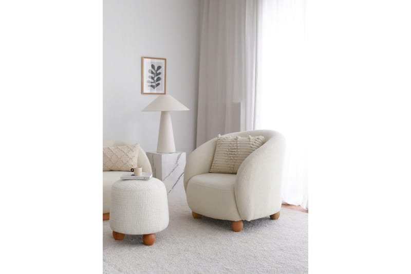 Slon Teddy Fåtölj, Vit