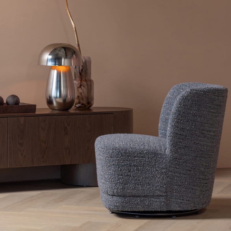 Snurrfåtölj Atty - Grå Melange - Möbler - Stolar & fåtöljer - Fåtölj - Seniorfåtölj