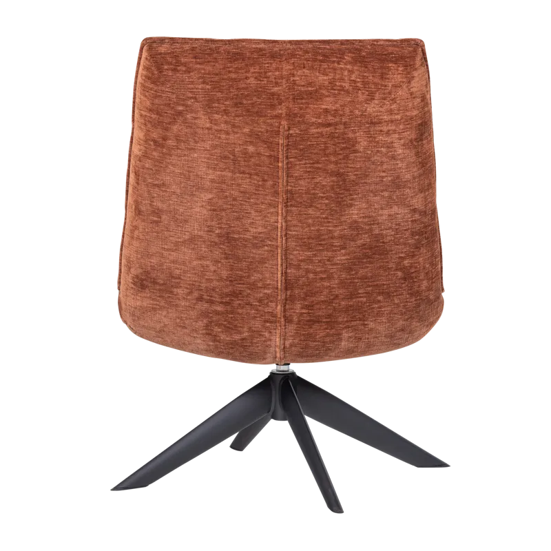 Snurrfåtölj Jouke - Rostbrun - Möbler - Stolar & fåtöljer - Fåtölj - Fåtölj utan armstöd