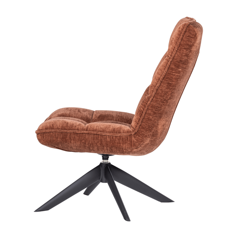 Snurrfåtölj Jouke - Rostbrun - Möbler - Stolar & fåtöljer - Fåtölj - Seniorfåtölj