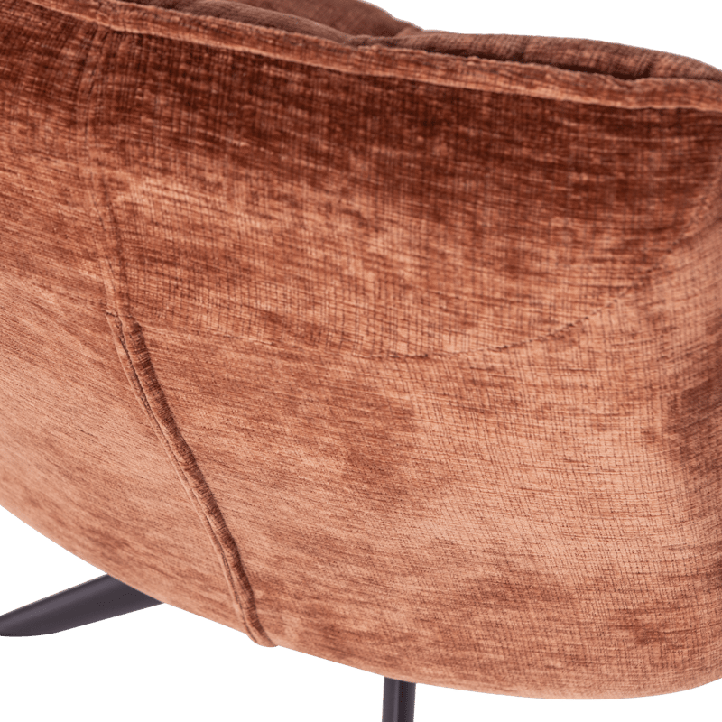 Snurrfåtölj Jouke - Rostbrun - Möbler - Stolar & fåtöljer - Fåt ölj - Seniorfåtölj