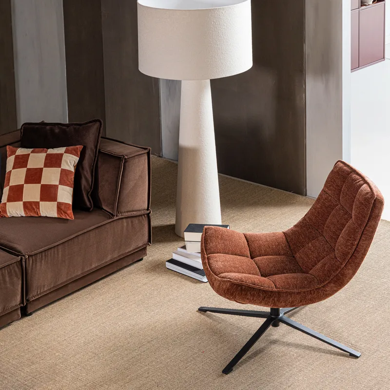 Snurrfåtölj Maudi - Brun - Möbler - Stolar & fåtöljer - Fåtölj - Seniorfåtölj