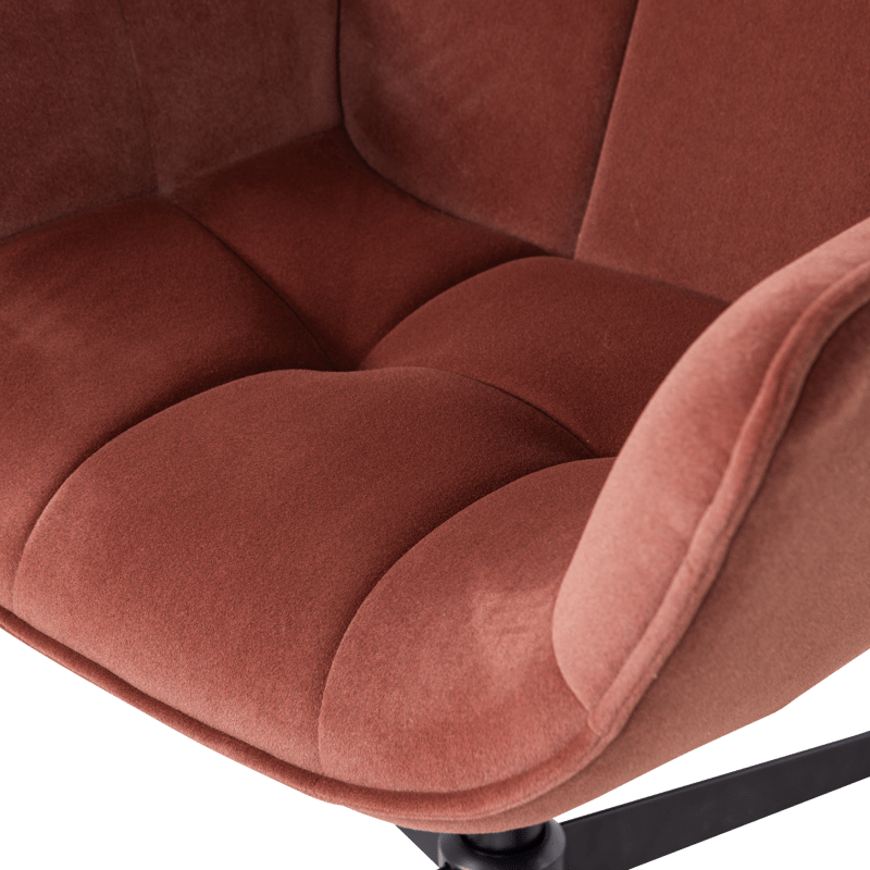 Snurrfåtölj Wibo - Vinröd - Möbler - Stolar & fåtöljer - Fåtölj
