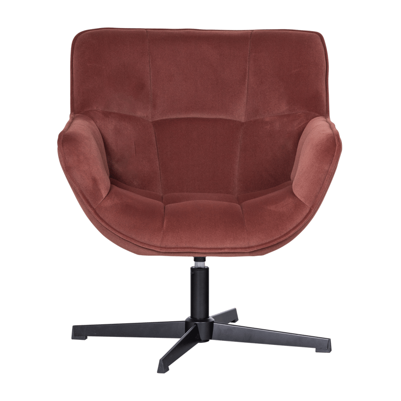 Snurrfåtölj Wibo - Vinröd - Möbler - Stolar & fåtöljer - Fåtölj - Seniorfåtölj