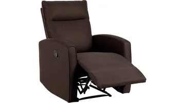 Solvane Reclinerfåtölj i tyg - Chokladbrun - Möbler - Stolar & fåtöljer - Fåtölj - Biofåtölj & reclinerfåtölj