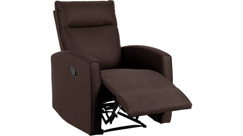 Solvane Reclinerfåtölj i tyg - Chokladbrun - Möbler - Stolar & fåtöljer - Fåtölj - Biofåtölj & reclinerfåtölj