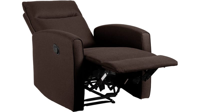 Solvane Reclinerfåtölj i tyg - Chokladbrun - Möbler - Stolar & fåtöljer - Fåtölj - Biofåtölj & reclinerfåtölj