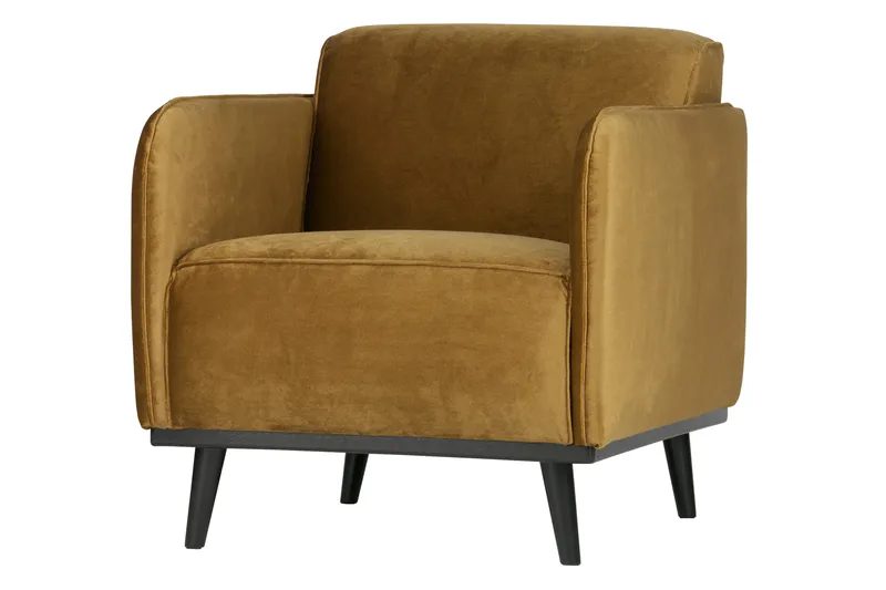 Statement Sammetsfåtölj - Honungsgul - Möbler - Stolar & fåtöljer - Fåtölj