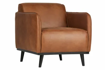 Statement Skinnfåtölj - Cognac - Möbler - Stolar & fåtöljer - Fåtölj - Skinnfåtölj & läderfåtölj
